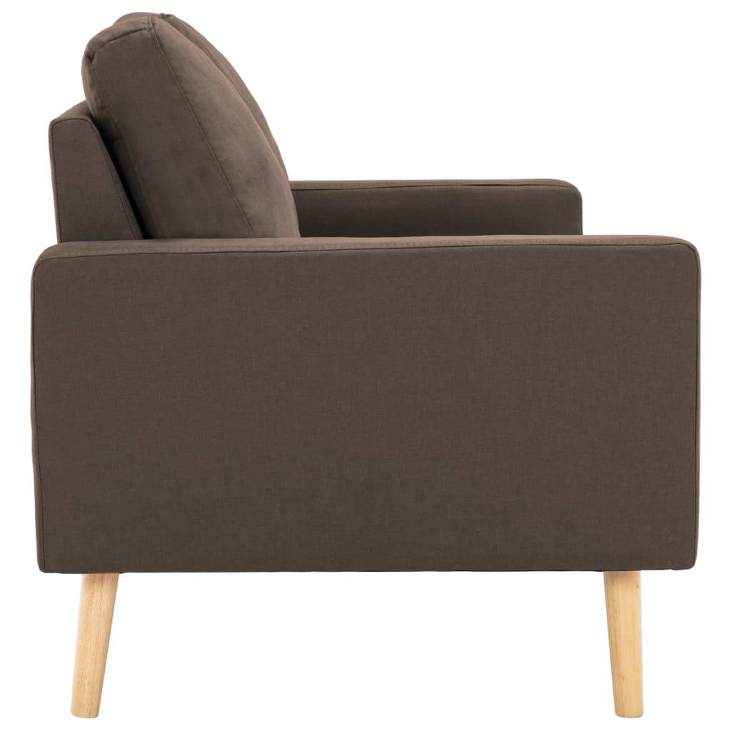 vidaXL 2-Sitzer-Sofa Braun Stoff