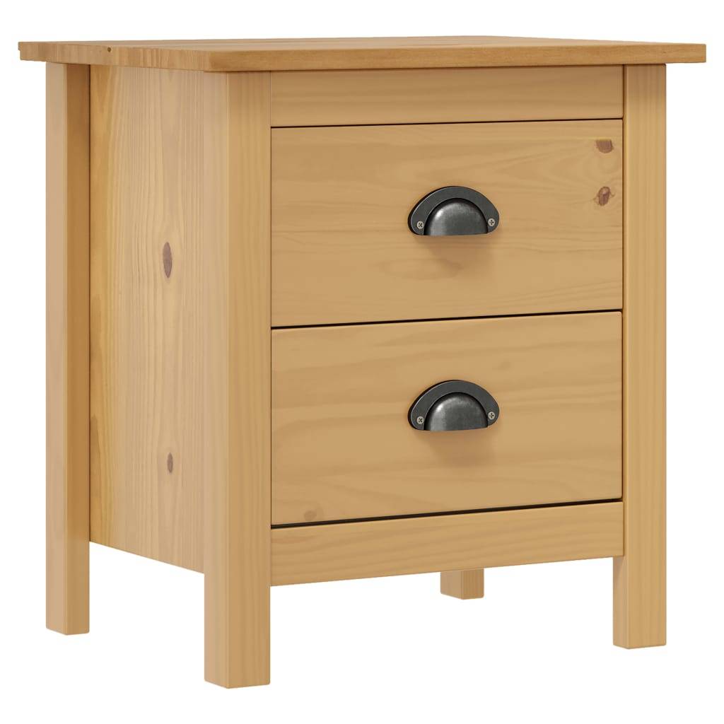 vidaXL Nachttisch Hill 46x35x49,5 cm Massivholz Kiefer