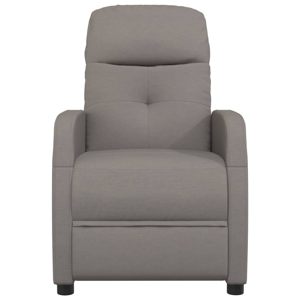 vidaXL Relaxsessel Taupe Stoff