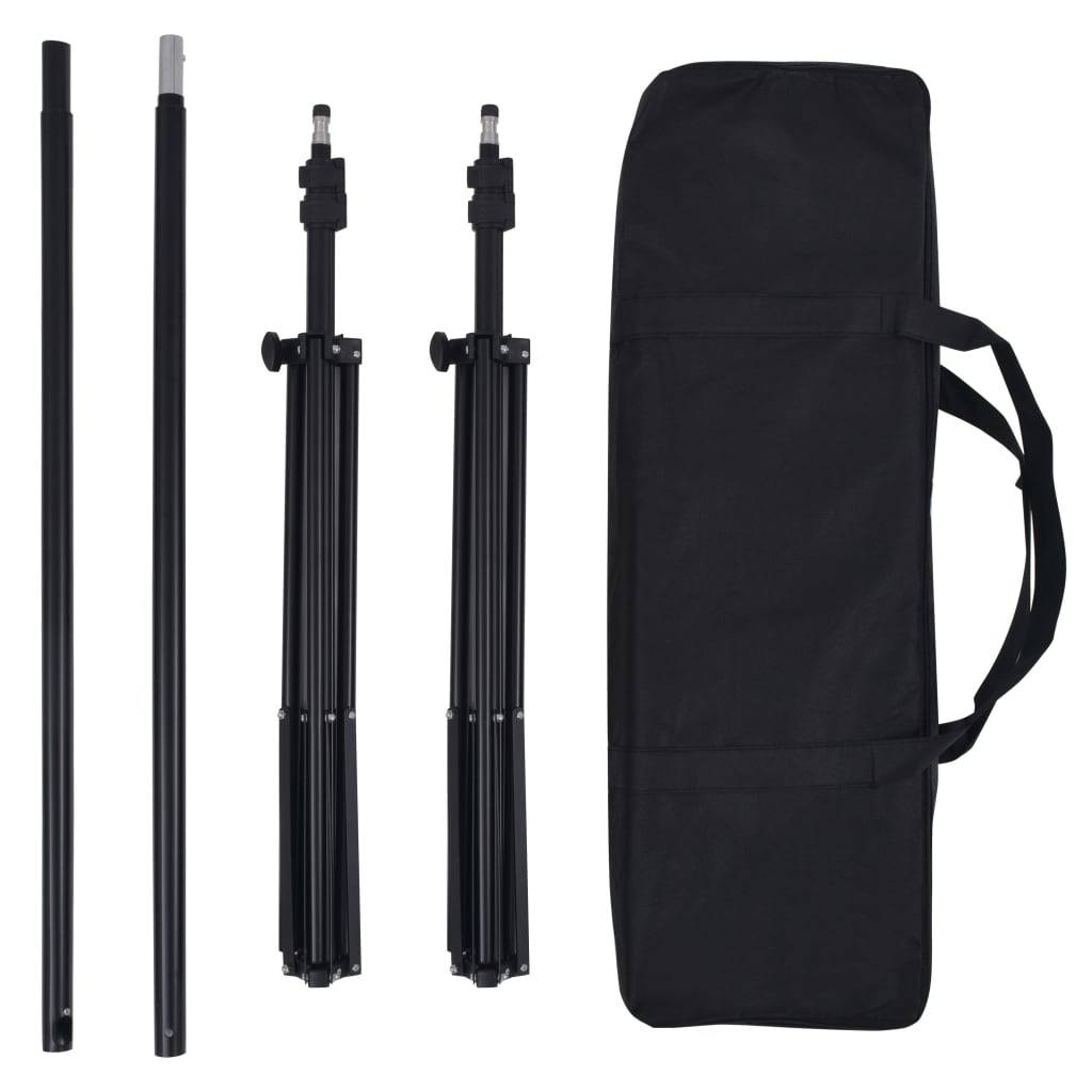 vidaXL Fotostudio-Set mit Hintergrund und Softbox-Leuchte