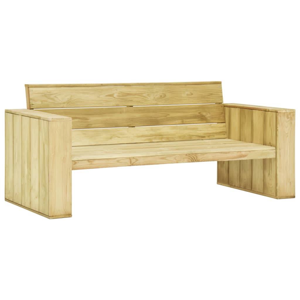 vidaXL 3-tlg. Garten-Lounge-Set mit Kissen Kiefernholz Imprägniert