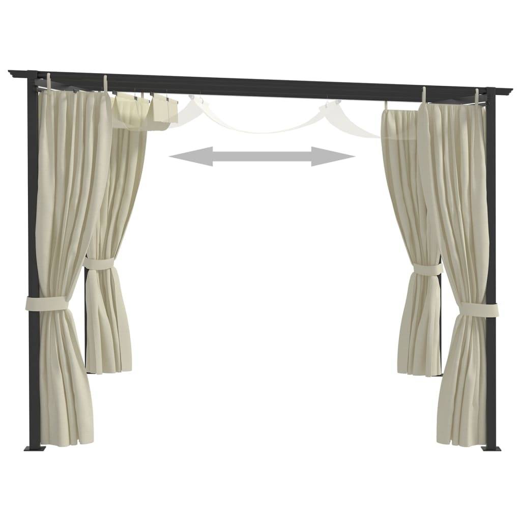 vidaXL Pavillon 4 x 3 m Creme