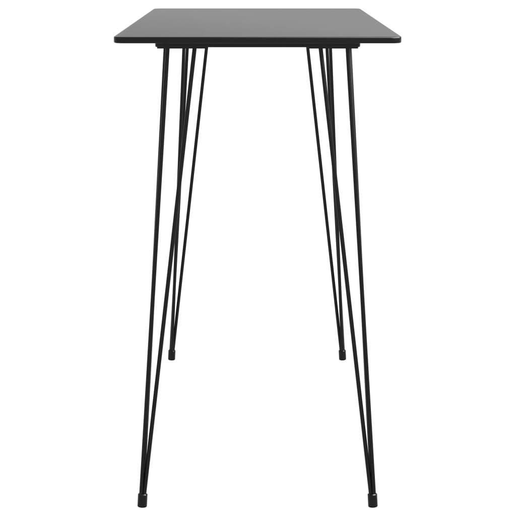 vidaXL 3-tlg. Bar-Set Schwarz