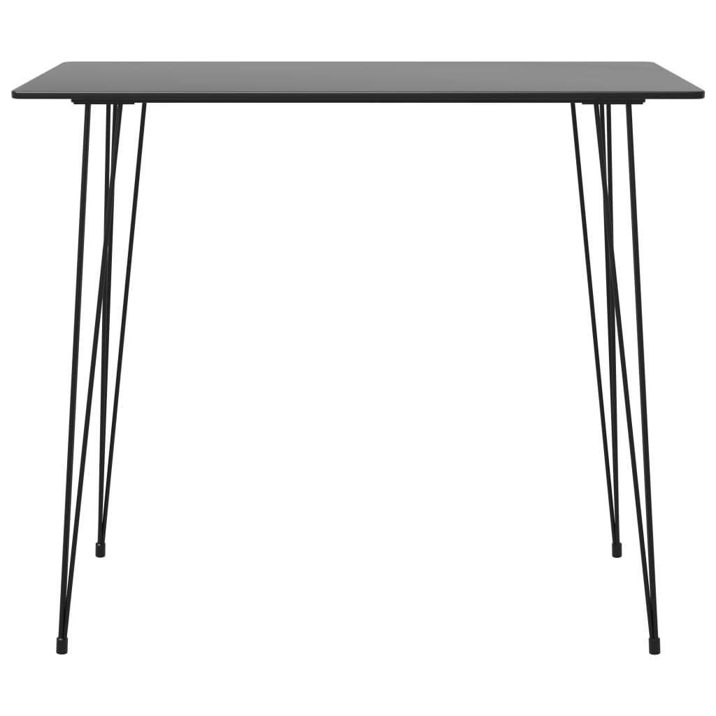 vidaXL 5-tlg. Bar-Set Schwarz