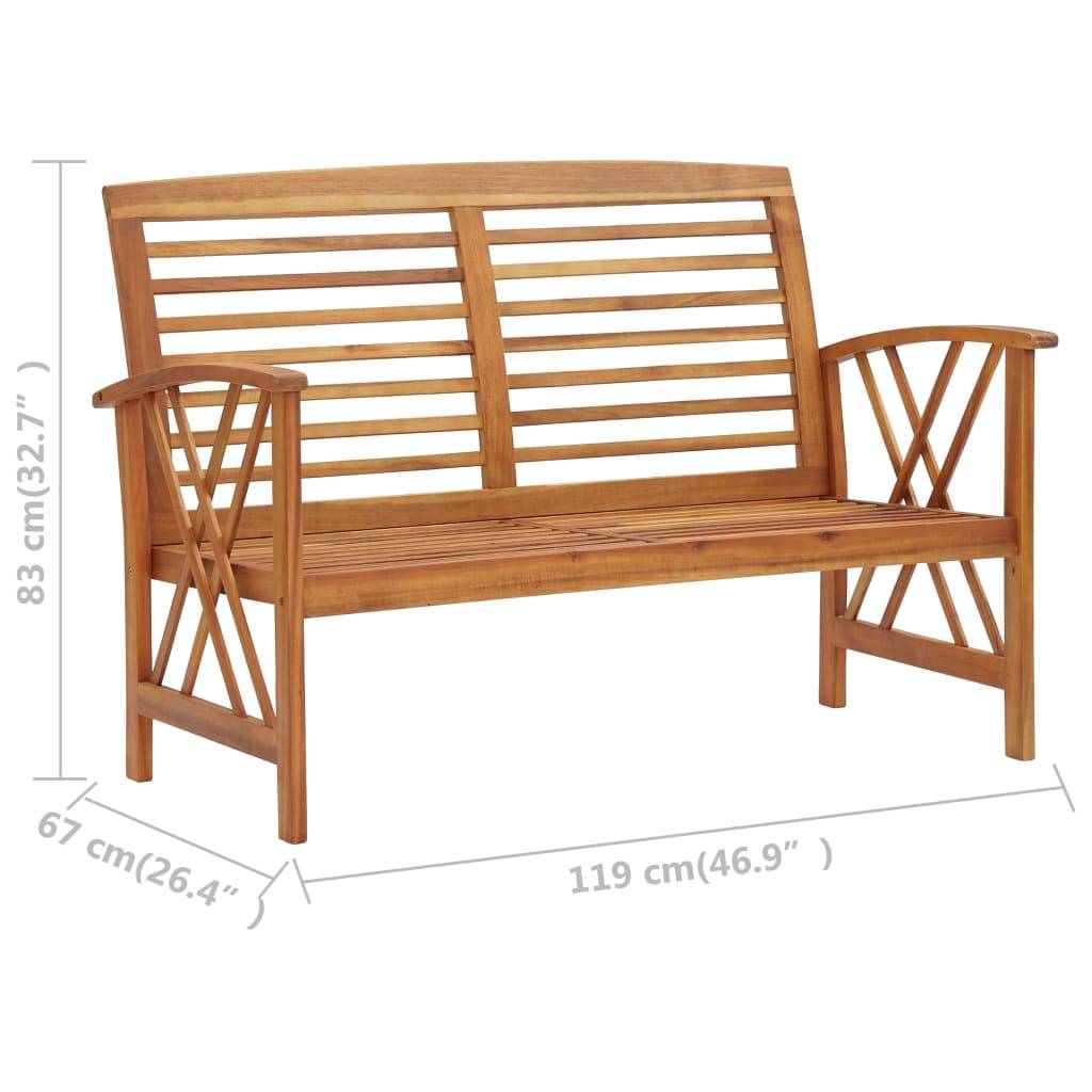 vidaXL 2-tlg. Garten-Lounge-Set Massivholz Akazie