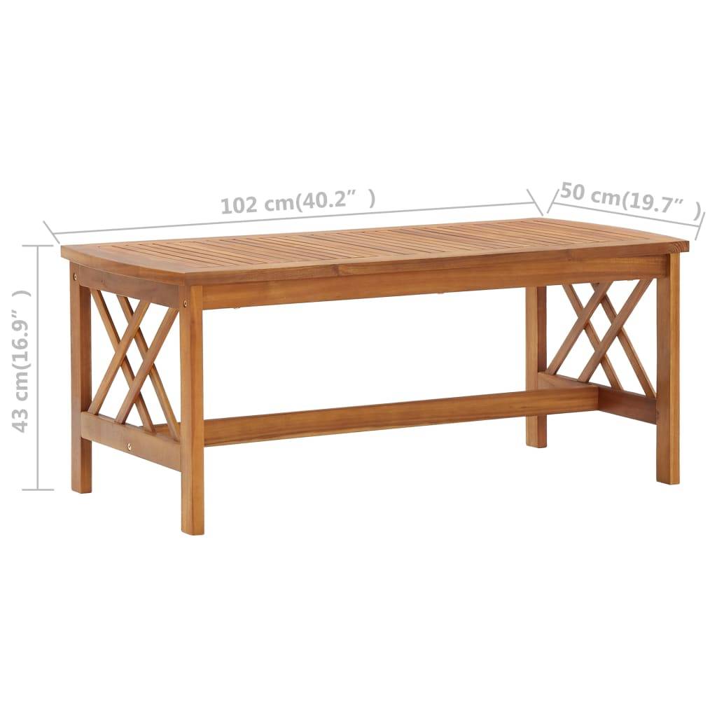 vidaXL 5-tlg. Garten-Lounge-Set mit Auflagen Massivholz Akazie