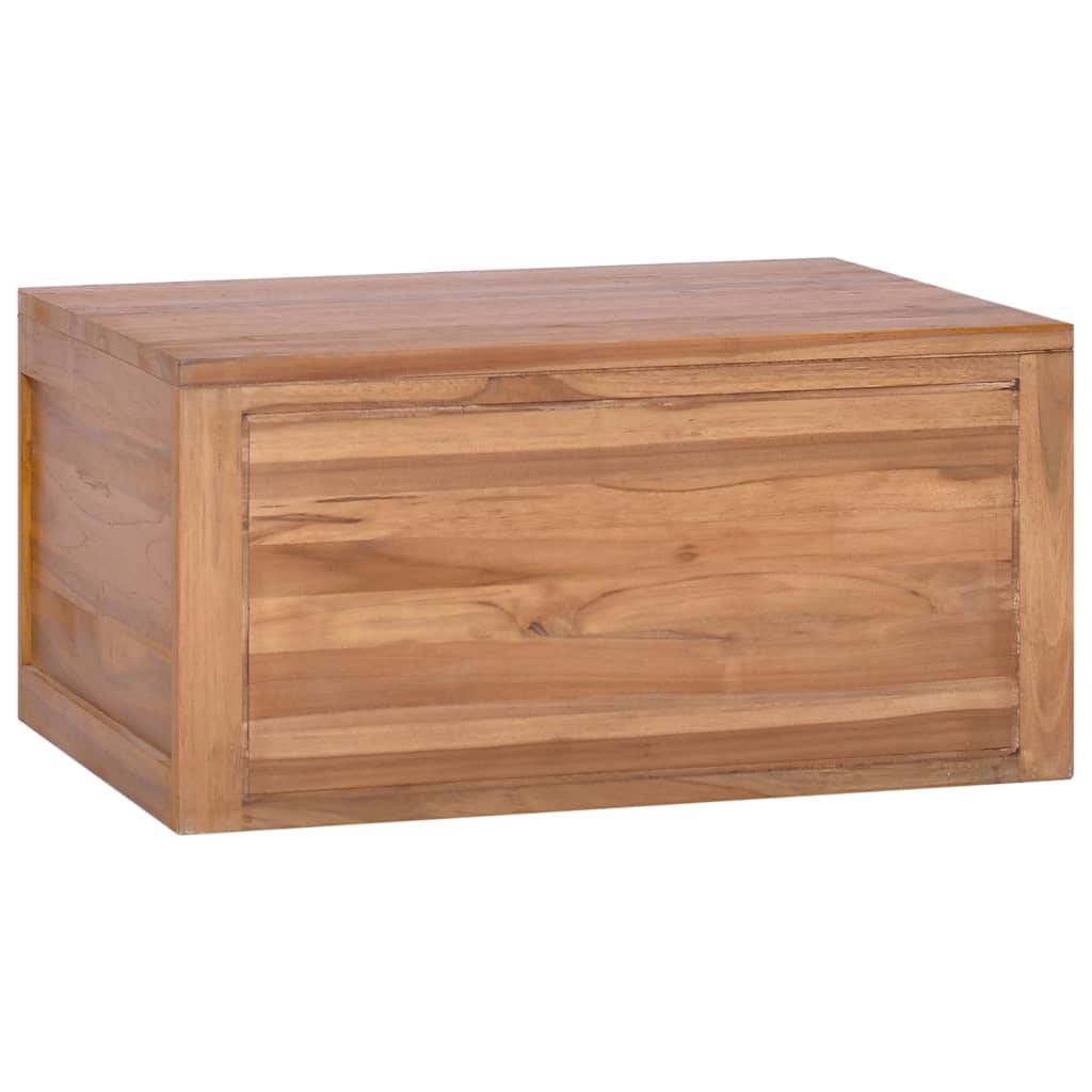 vidaXL Wand-Badschrank 60x45x30 cm Teak Massivholz