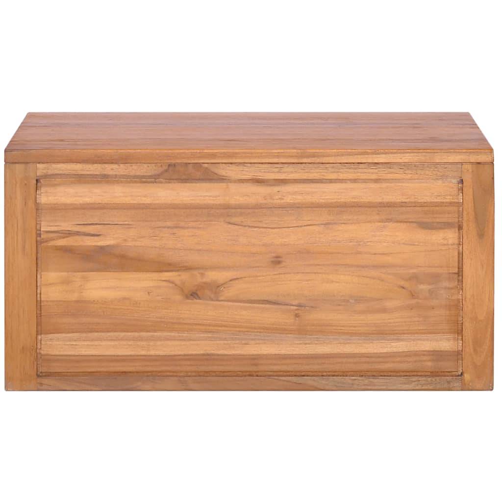 vidaXL Wand-Badschrank 60x45x30 cm Teak Massivholz