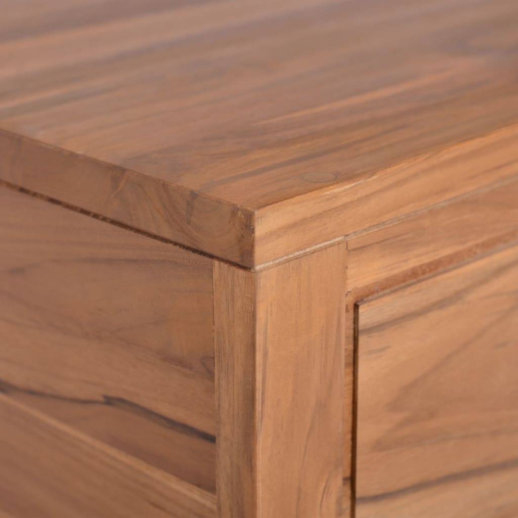 vidaXL Wand-Badschrank 60x45x30 cm Teak Massivholz