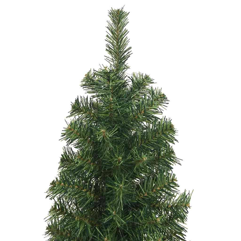 vidaXL Künstlicher Weihnachtsbaum Schlank mit Ständer Grün 180 cm PVC