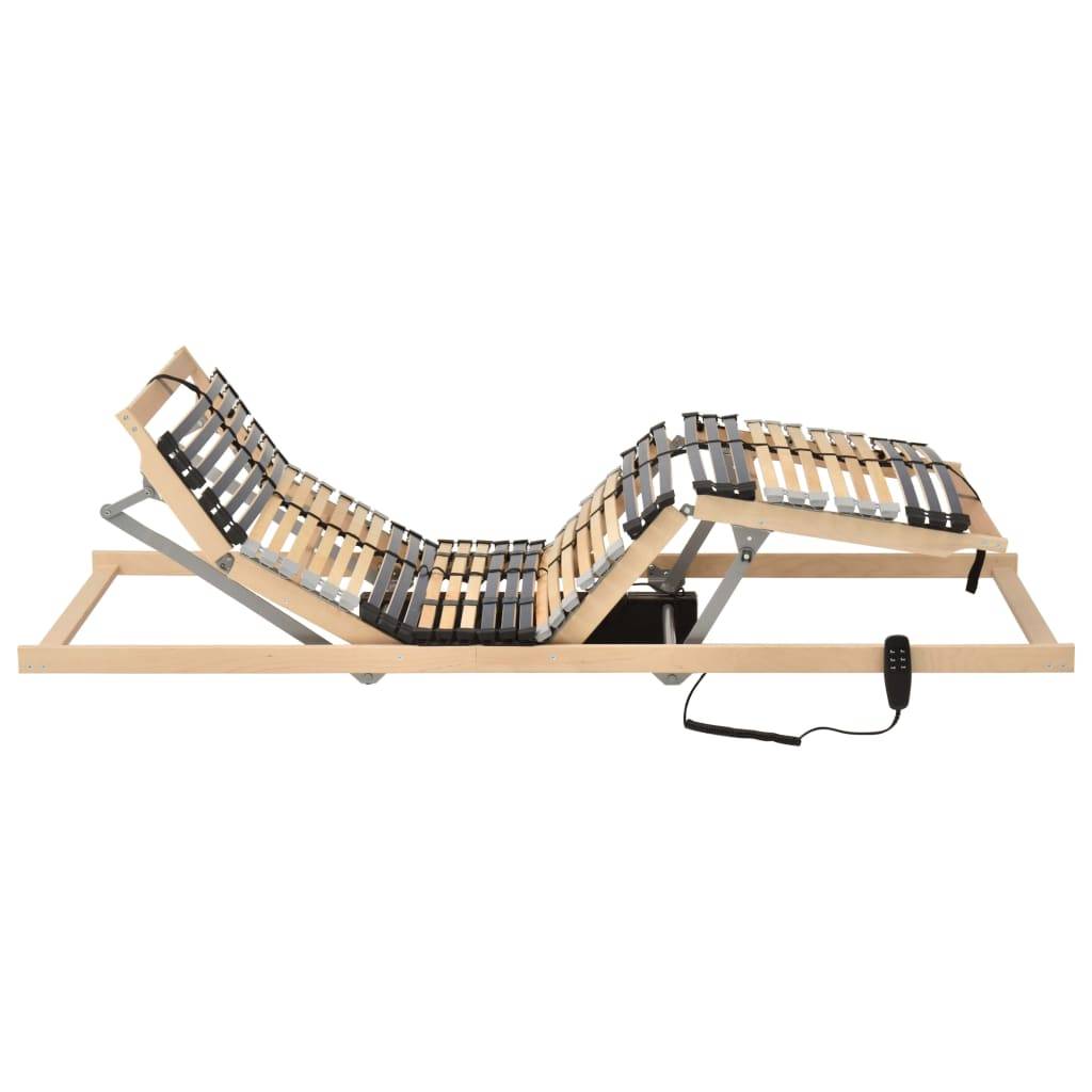 vidaXL Lattenrost Elektrisch mit 42 Latten 7 Zonen 90x200 cm