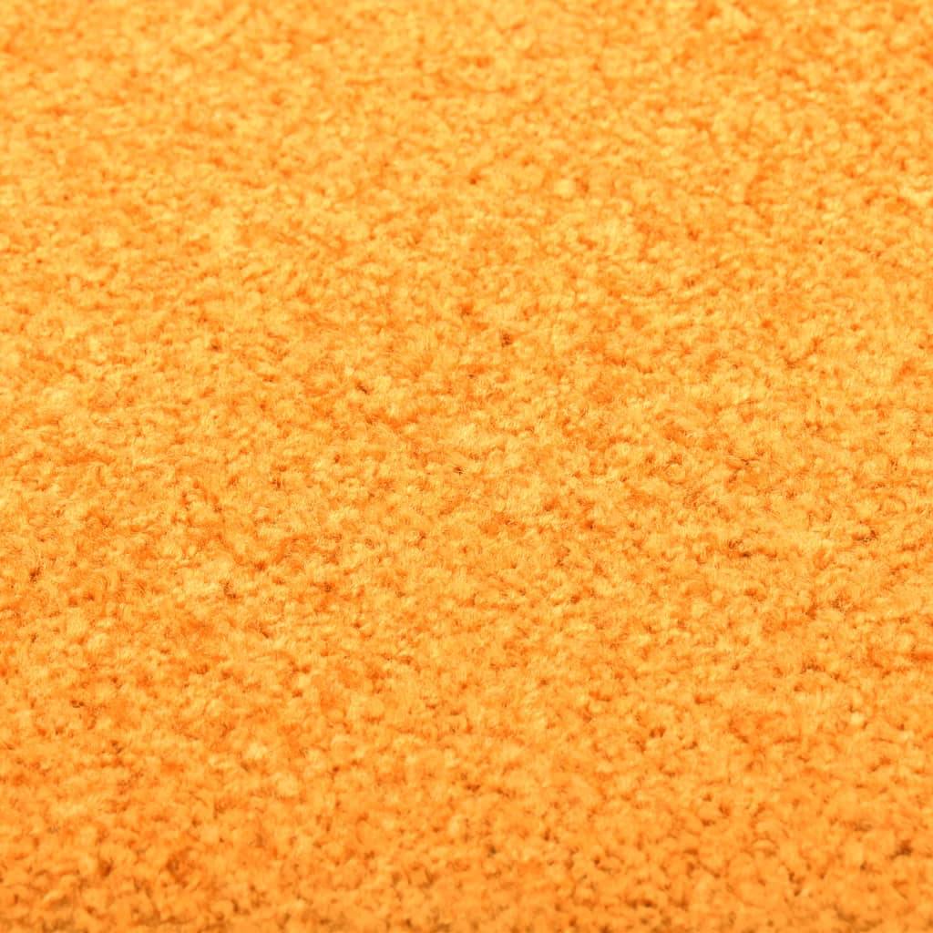 vidaXL Fußmatte Waschbar Orange 60x90 cm