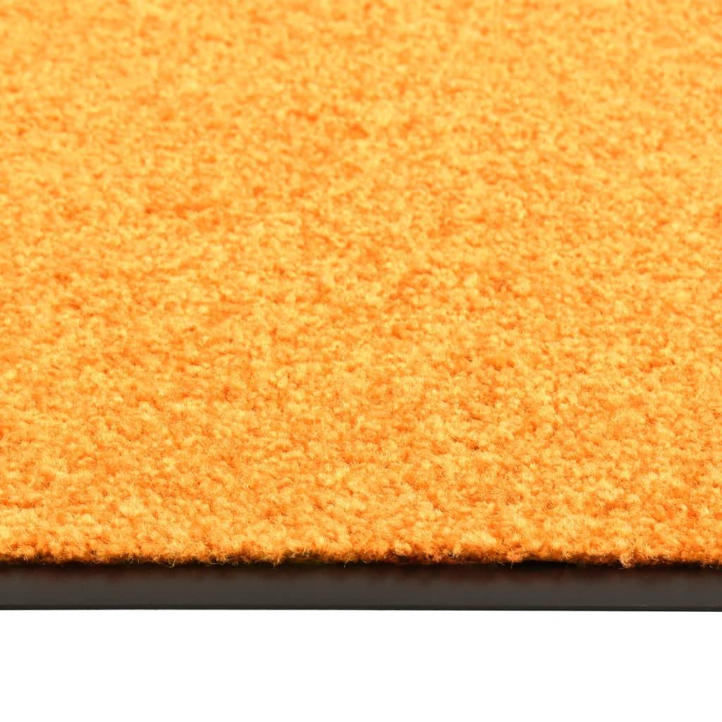 vidaXL Fußmatte Waschbar Orange 90x150 cm