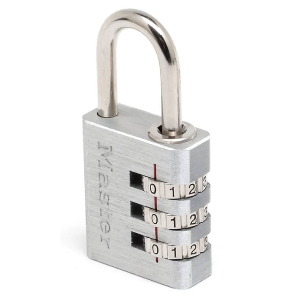 Master Lock Kombinations-Vorhängeschloss Aluminium Silber 30 mm 7630EURD