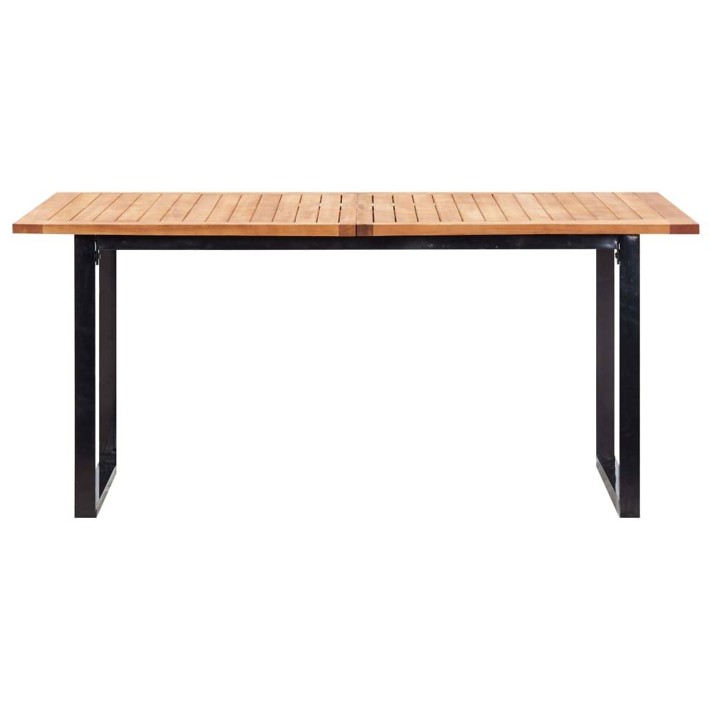 vidaXL 7-tlg. Garten-Essgruppe Poly Rattan und Akazienholz Grau