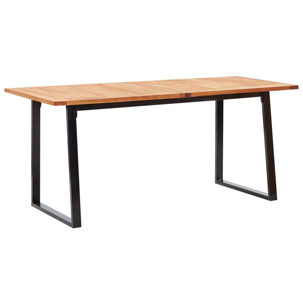 vidaXL 7-tlg. Garten-Essgruppe Poly Rattan und Akazienholz Grau