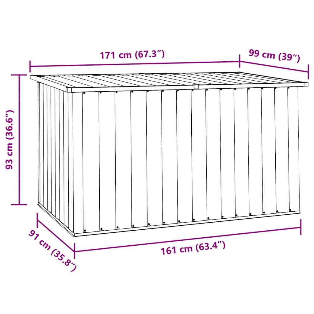 vidaXL Gartenbox Braun 171 x 99 x 93 cm