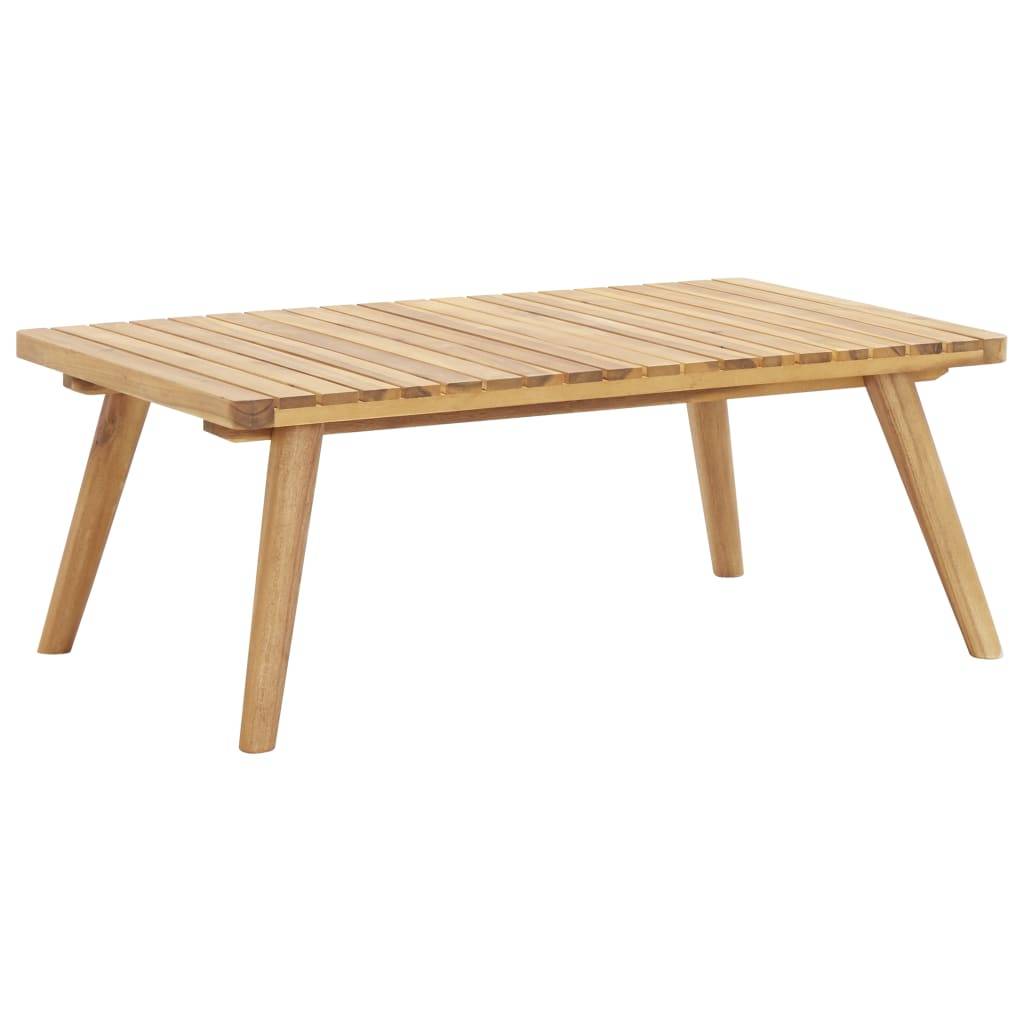 vidaXL 4-tlg. Garten-Lounge-Set mit Auflagen Massivholz Akazie