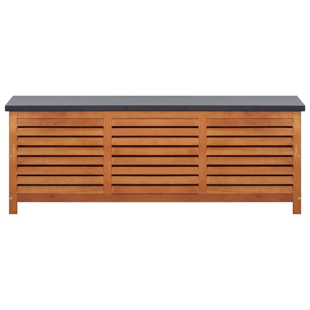 vidaXL Gartenbox 150x50x55 cm Eukalyptus Massivholz