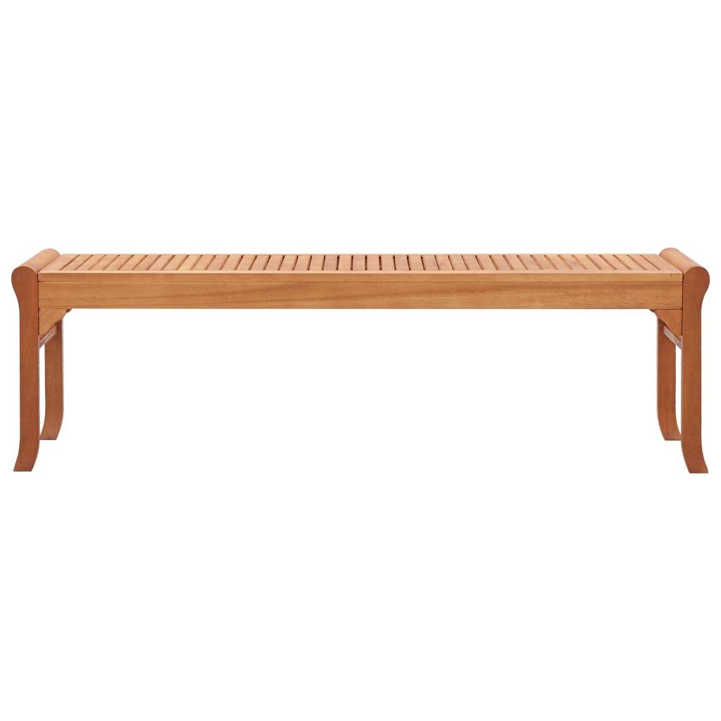vidaXL Gartenbank 3-Sitzer 150 cm Massivholz Eukalyptus