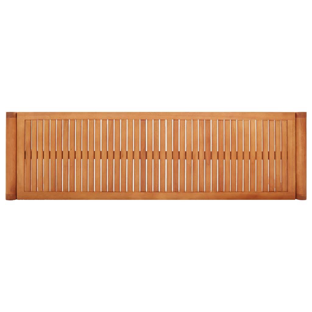 vidaXL Gartenbank 3-Sitzer 150 cm Massivholz Eukalyptus