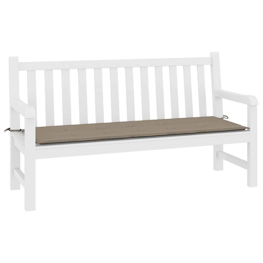 vidaXL Gartenbank-Auflage Taupe 200x50x4 cm Oxford-Gewebe