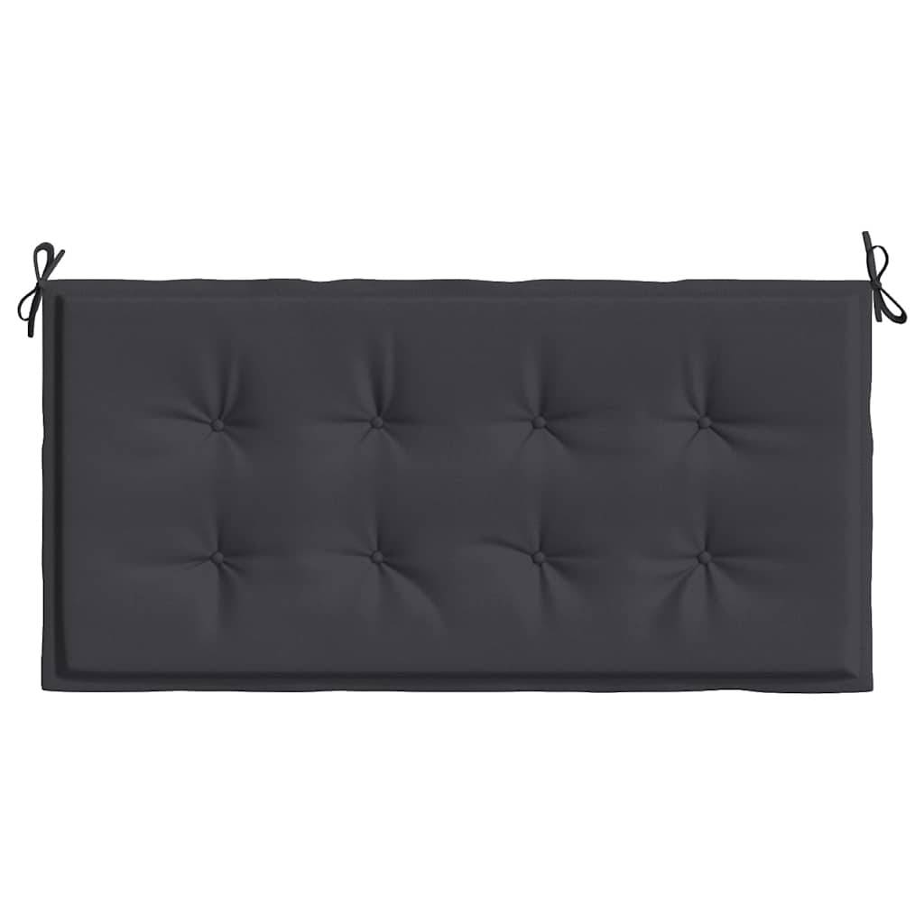 vidaXL Gartenbank-Auflage Schwarz 120x50x4 cm Oxford-Gewebe