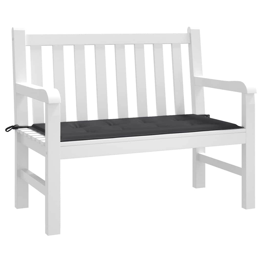 vidaXL Gartenbank-Auflage Schwarz 120x50x4 cm Oxford-Gewebe