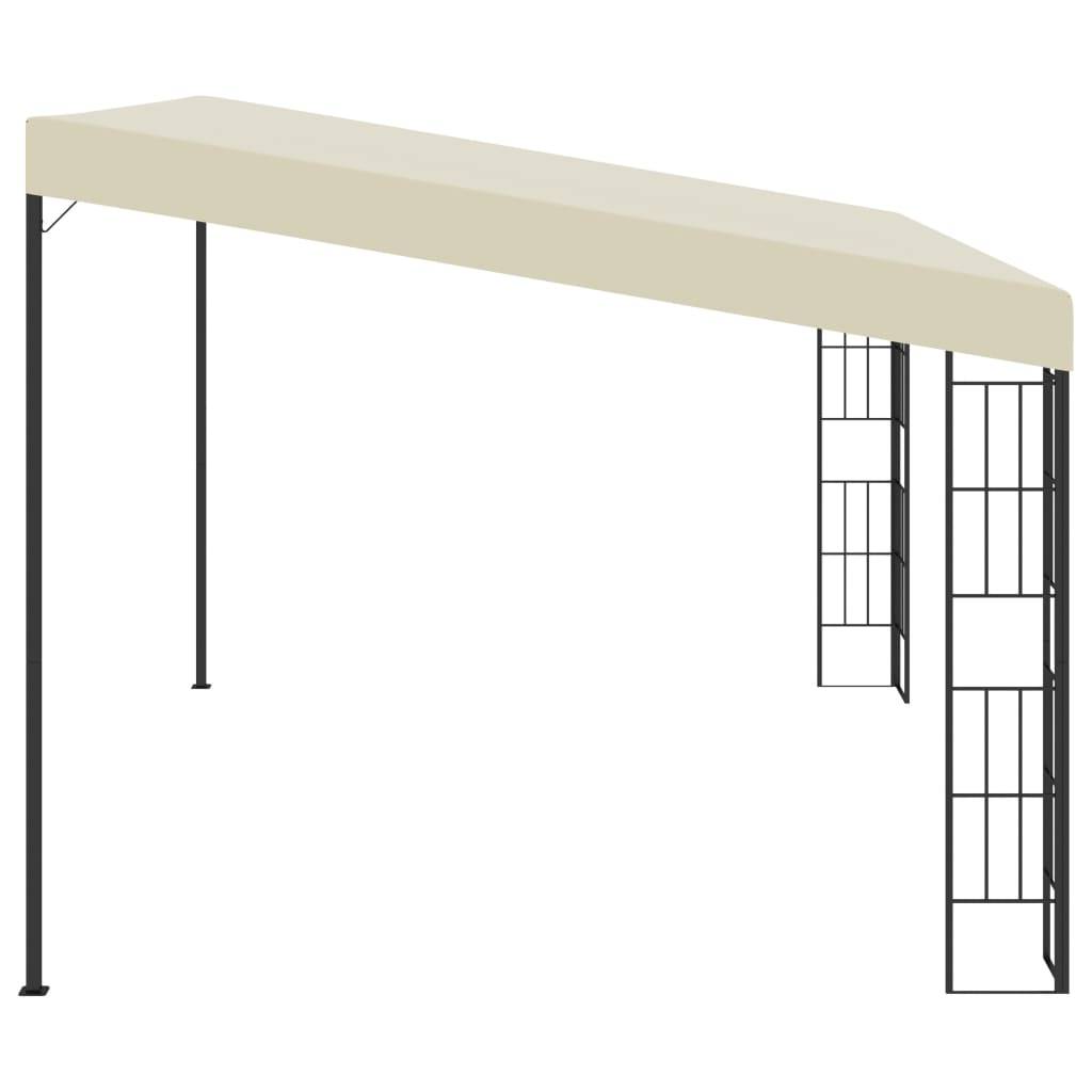 vidaXL Wand-Pavillon 3x4 m Creme Stoff