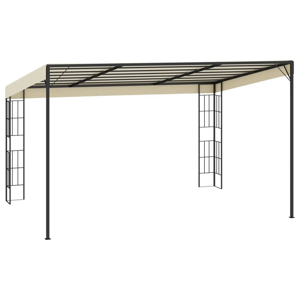 vidaXL Wand-Pavillon 3x4 m Creme Stoff