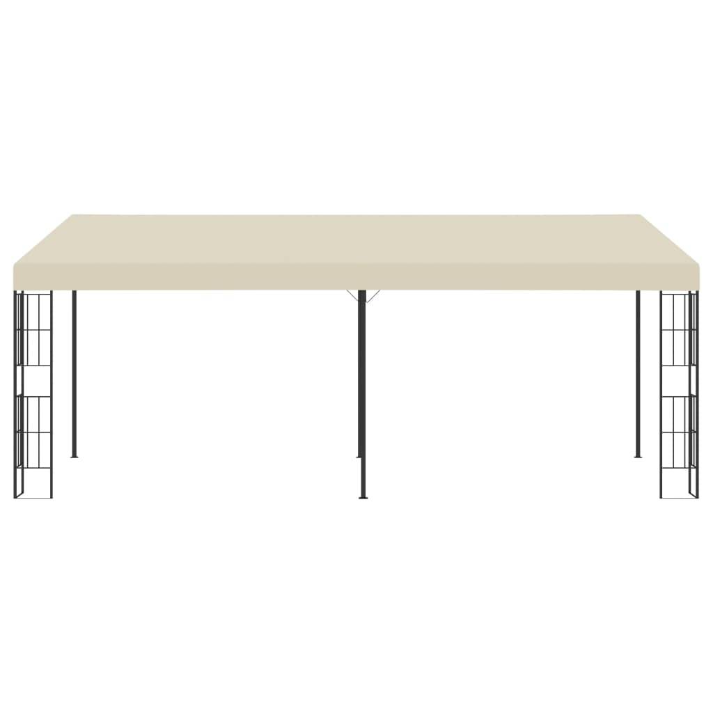 vidaXL Wand-Pavillon 3x6 m Creme Stoff