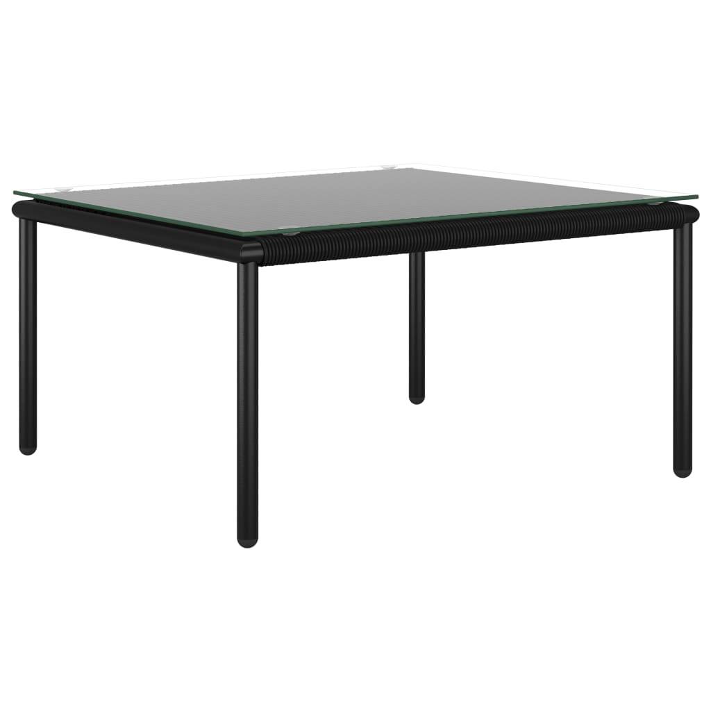 vidaXL 6-tlg. Garten-Lounge-Set mit Auflagen Schwarz PVC