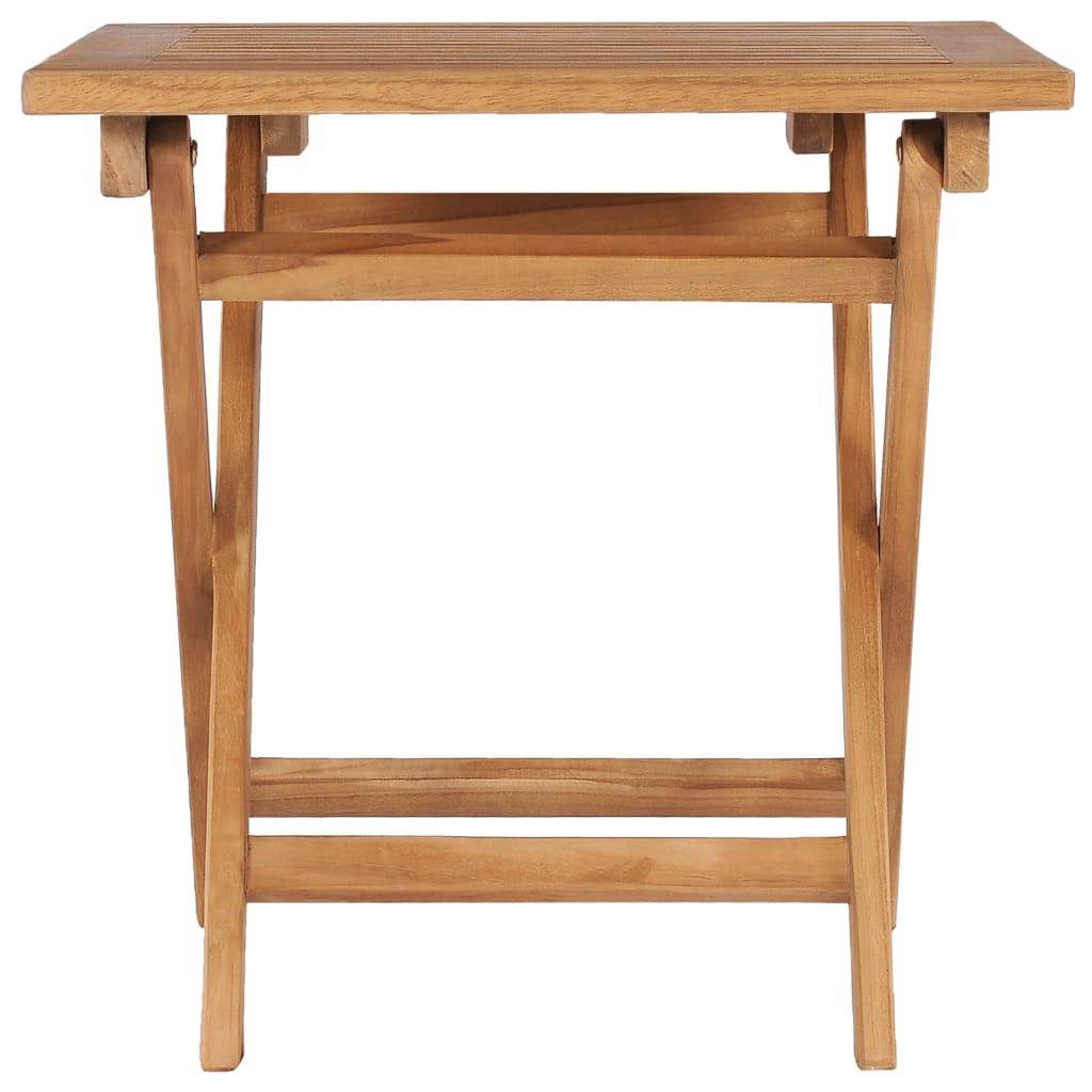 vidaXL Gartentisch Klappbar 45x45x45 cm Massivholz Teak