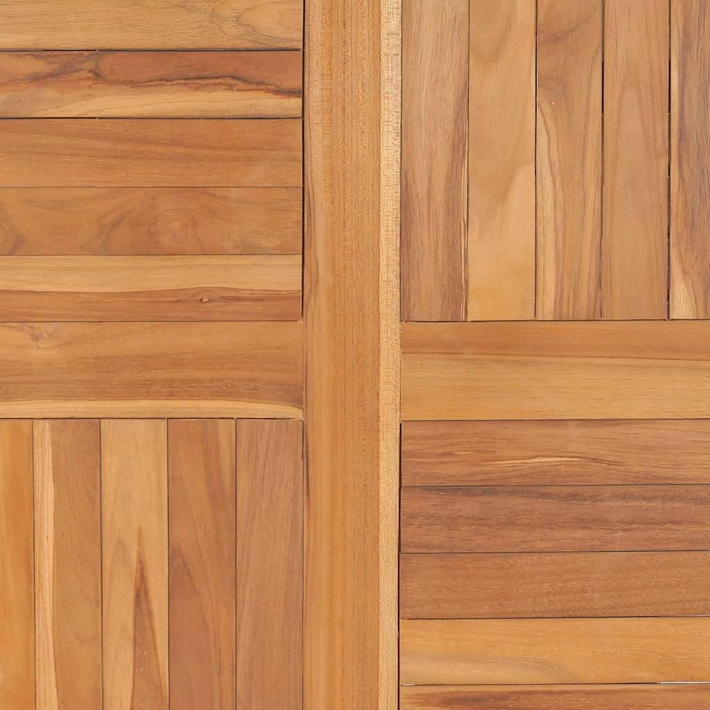 vidaXL Tischplatte Massivholz Teak Rund 2,5 cm 90 cm