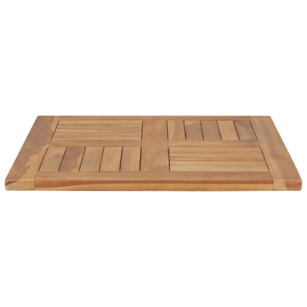 vidaXL Tischplatte Massivholz Teak 60×60×2,5 cm