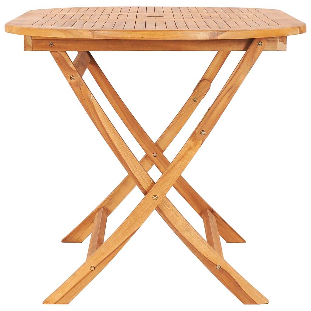 vidaXL Gartentisch Klappbar 160×80×75 cm Massivholz Teak