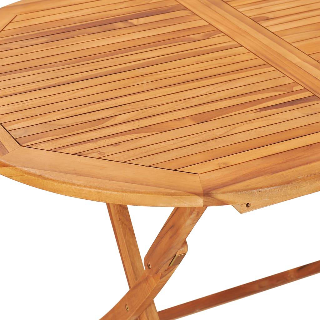 vidaXL Gartentisch Klappbar 160×80×75 cm Massivholz Teak