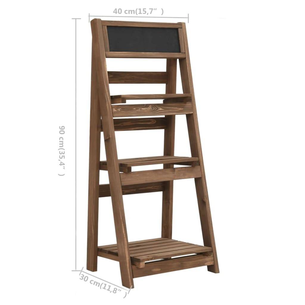 vidaXL Blumenständer 3 Stufen 40 x 30 x 90 cm Tanne Massivholz