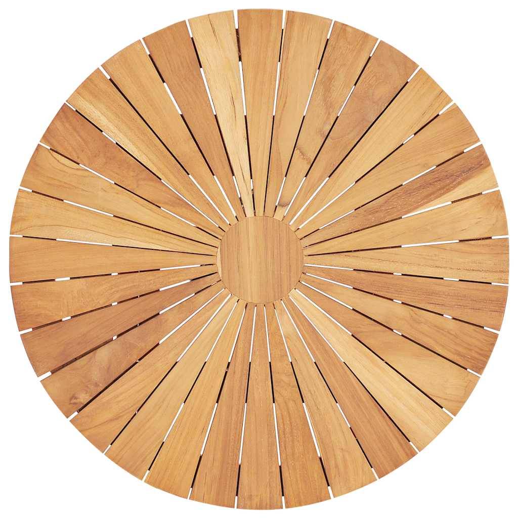 vidaXL Gartentisch Klappbar Ø 60 cm Massivholz Teak