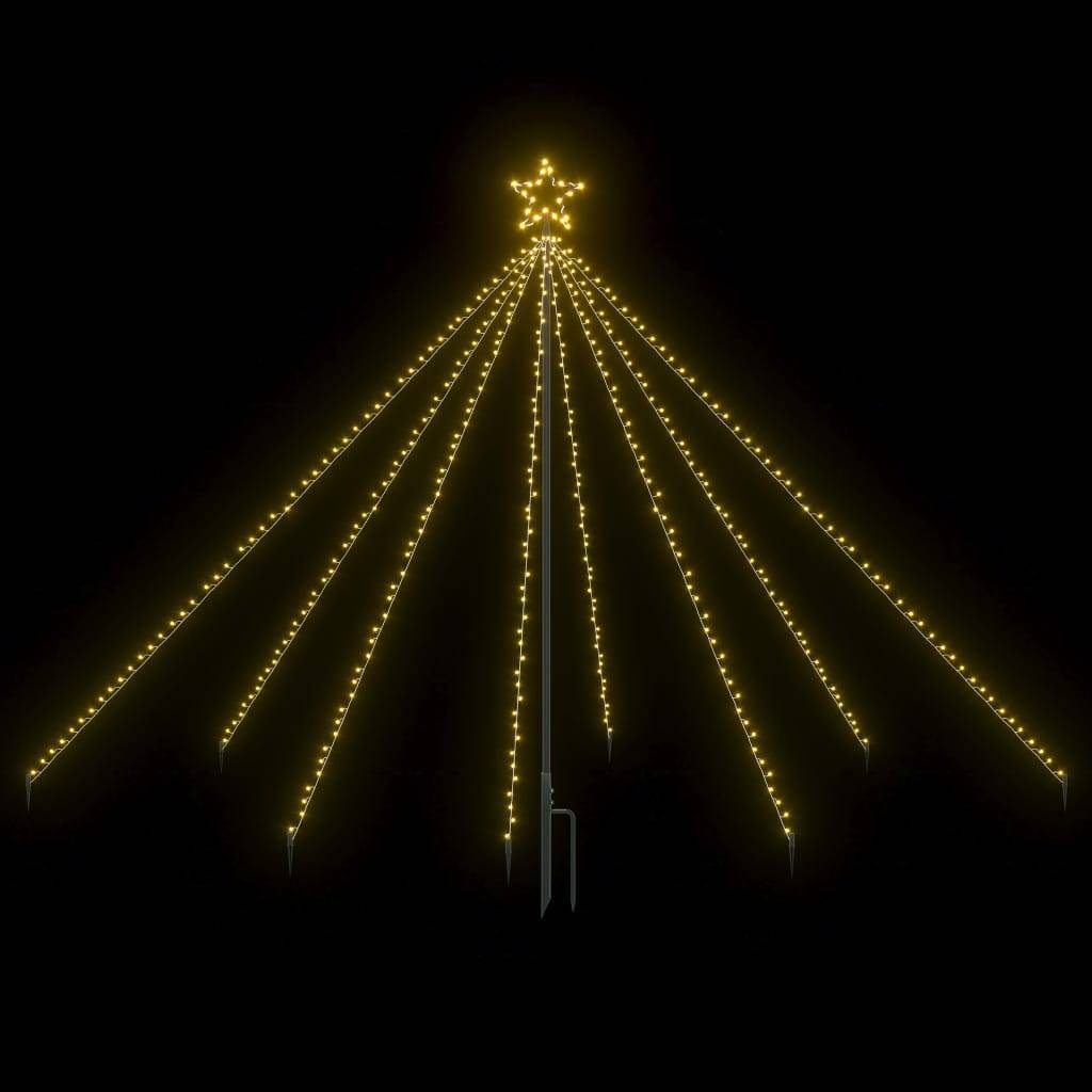 vidaXL LED-Lichterkette Weihnachtsbaum Indoor Outdoor 400 LEDs 2,5 m