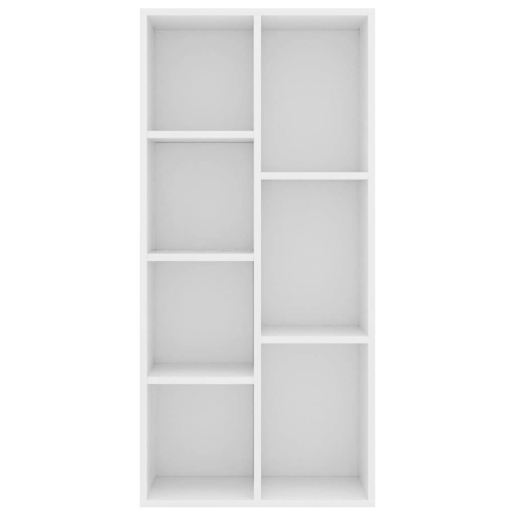 vidaXL Bücherregal Weiß 50×25×106 cm Holzwerkstoff