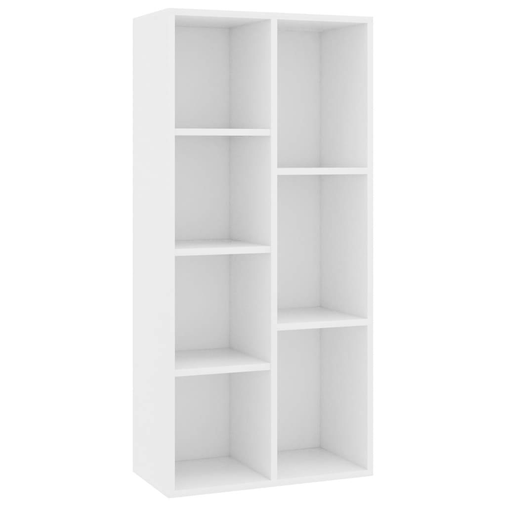 vidaXL Bücherregal Weiß 50×25×106 cm Holzwerkstoff