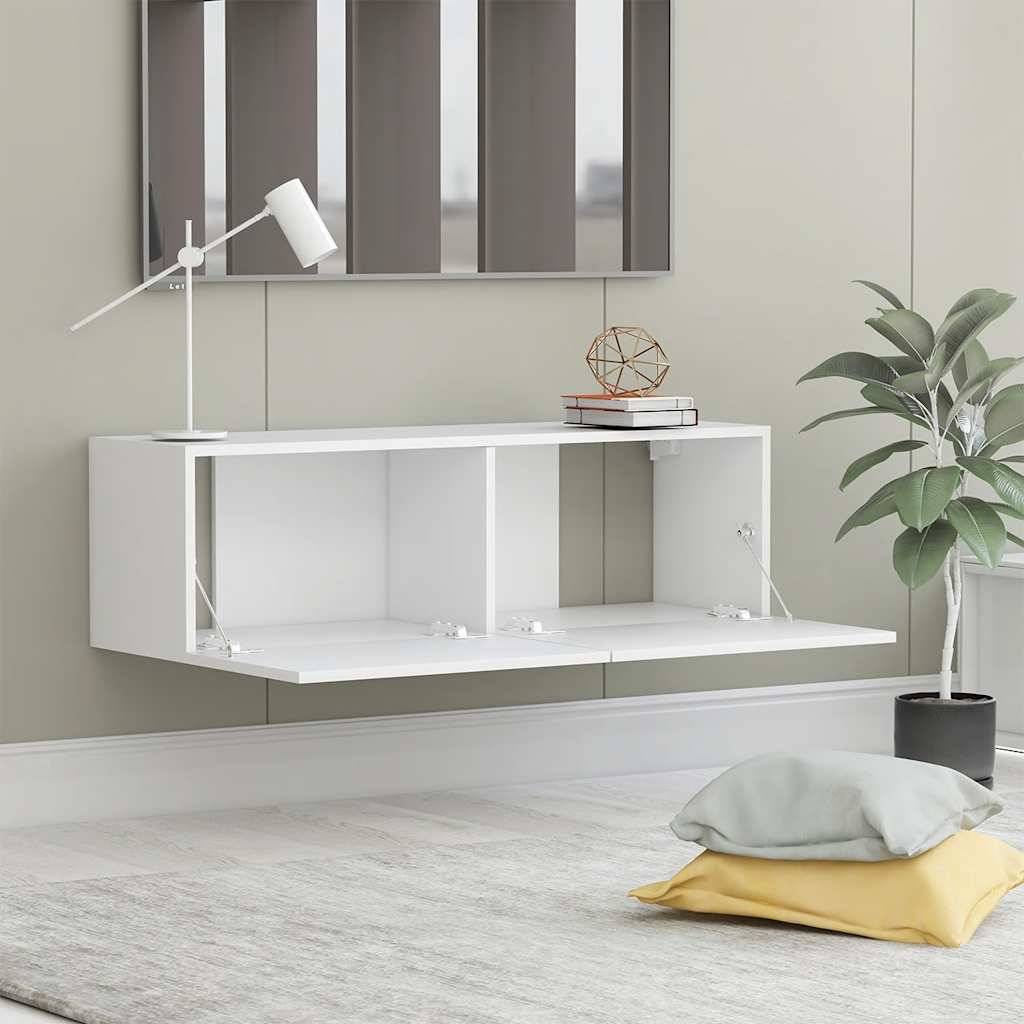 vidaXL TV-Schrank Weiß 100x30x30 cm Holzwerkstoff