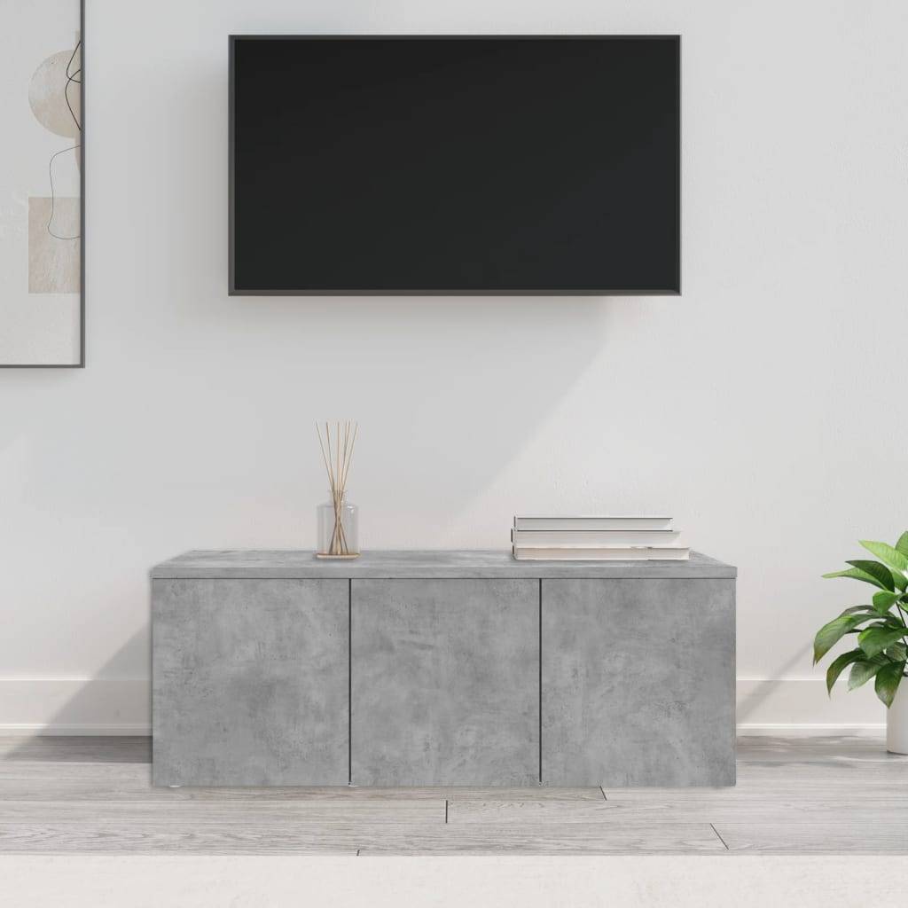 vidaXL TV-Schrank Betongrau 80x34x30 cm Holzwerkstoff