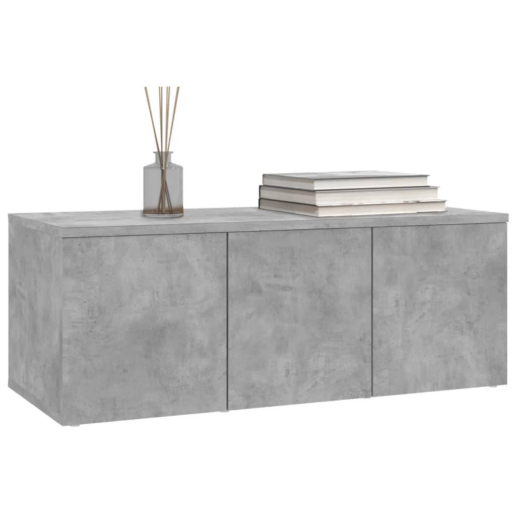 vidaXL TV-Schrank Betongrau 80x34x30 cm Holzwerkstoff