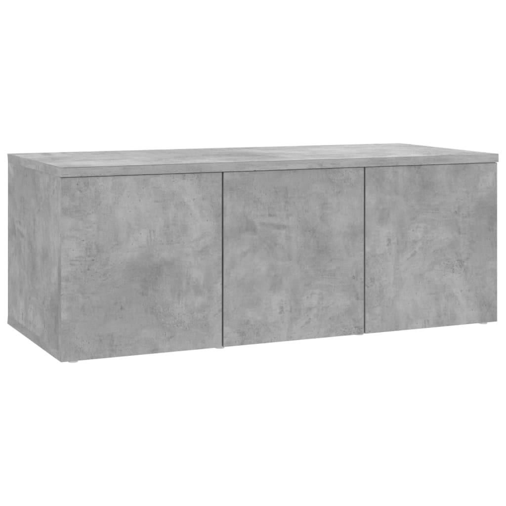 vidaXL TV-Schrank Betongrau 80x34x30 cm Holzwerkstoff