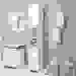 vidaXL Badezimmerschrank Hochglanz-Weiß 30x30x183,5 cm Holzwerkstoff