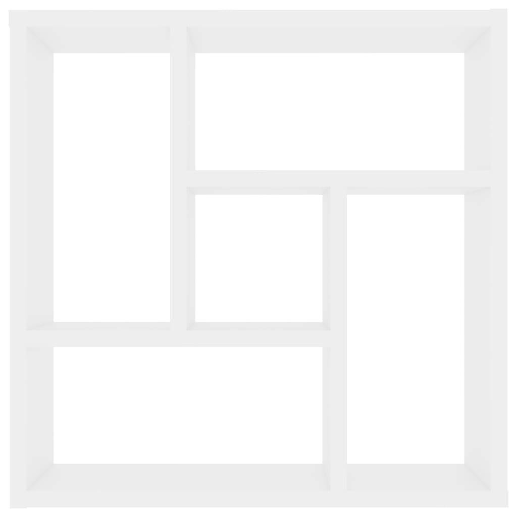 vidaXL Wandregal Weiß 45,1x16x45,1 cm Holzwerkstoff