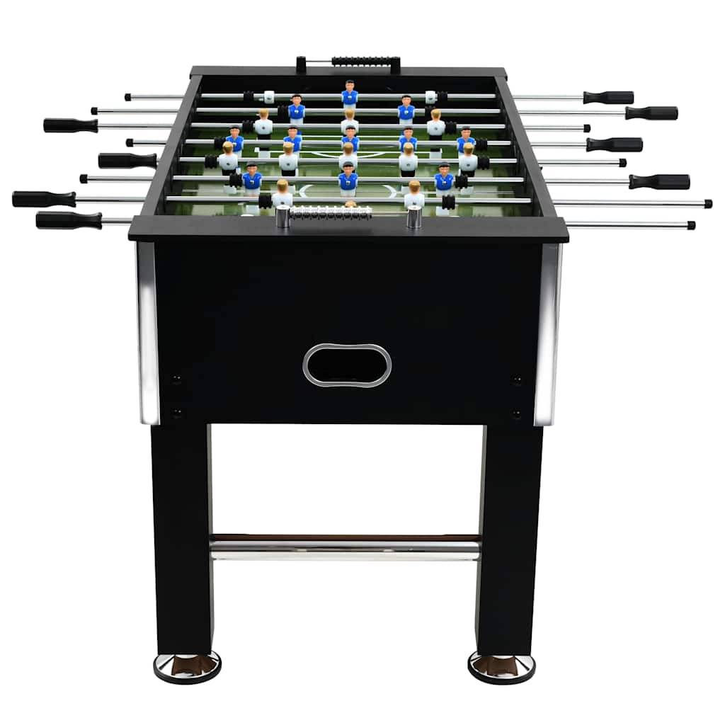 vidaXL Kickertisch Stahl 60 kg 140 x 74,5 x 87,5 cm Schwarz