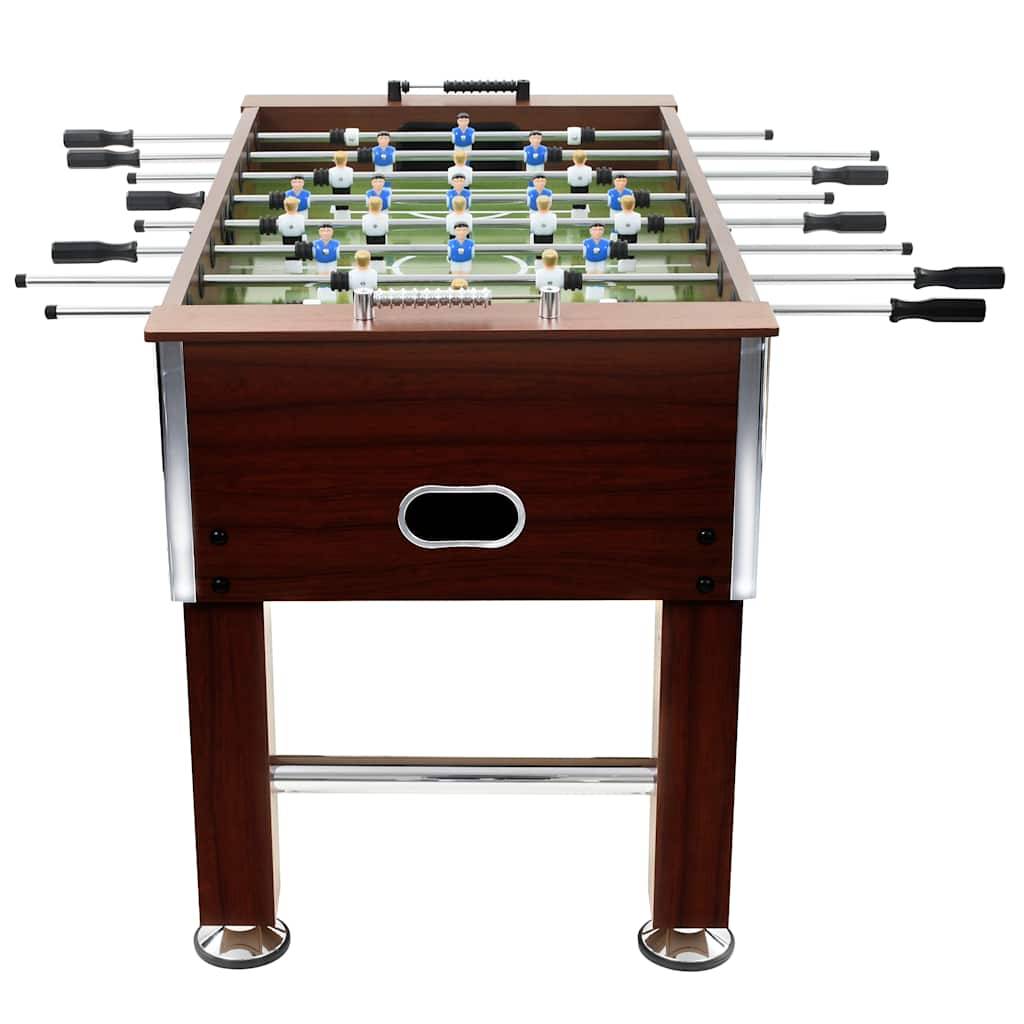 vidaXL Kickertisch Stahl 60 kg 140 x 74,5 x 87,5 cm Braun